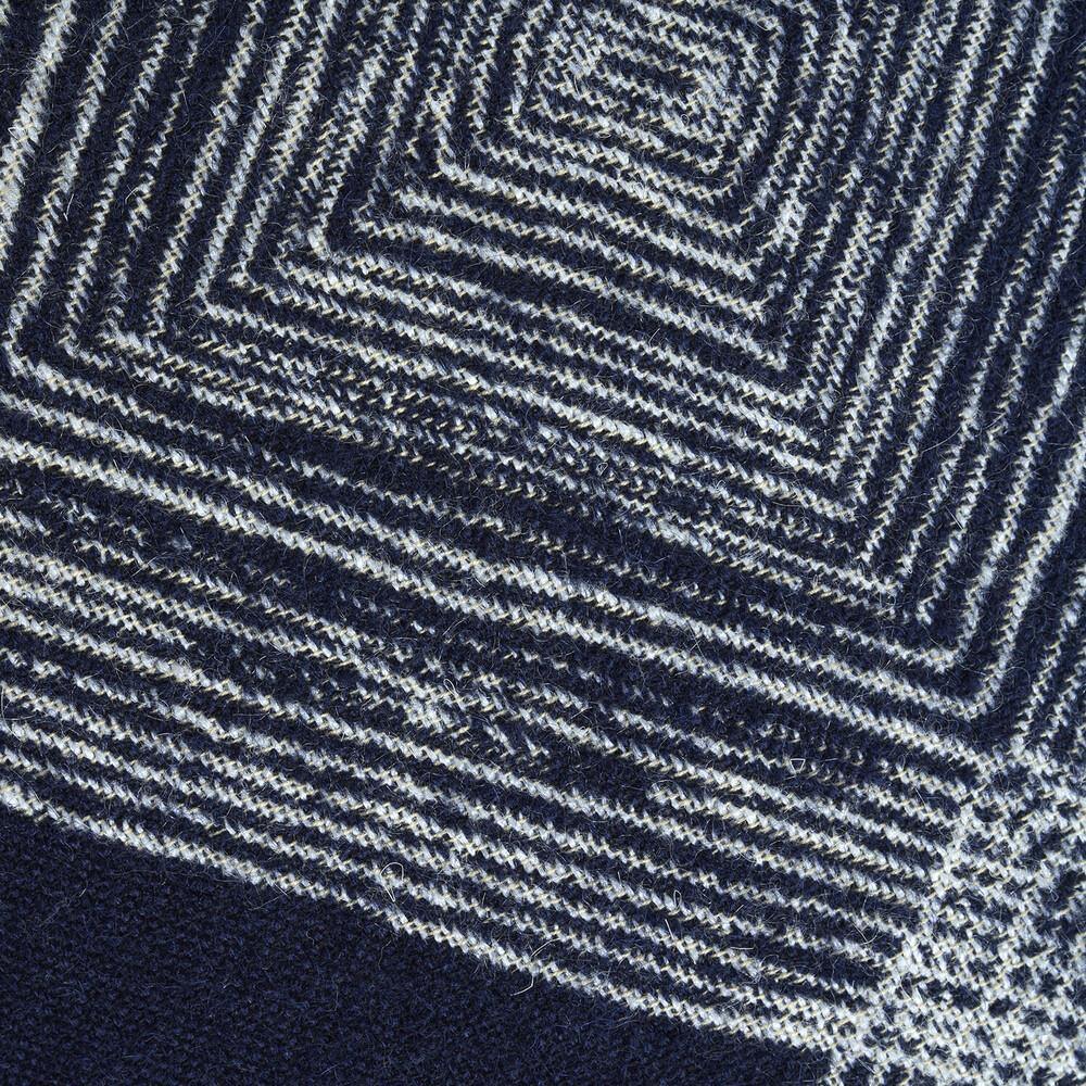 COJIN LUMBAR NAVY LINEAS ROMBOS - CARMAN Showroom