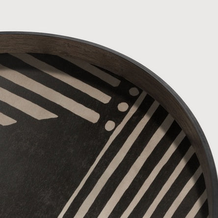 BANDEJA DE MADERA ASYMMETRIC DOT