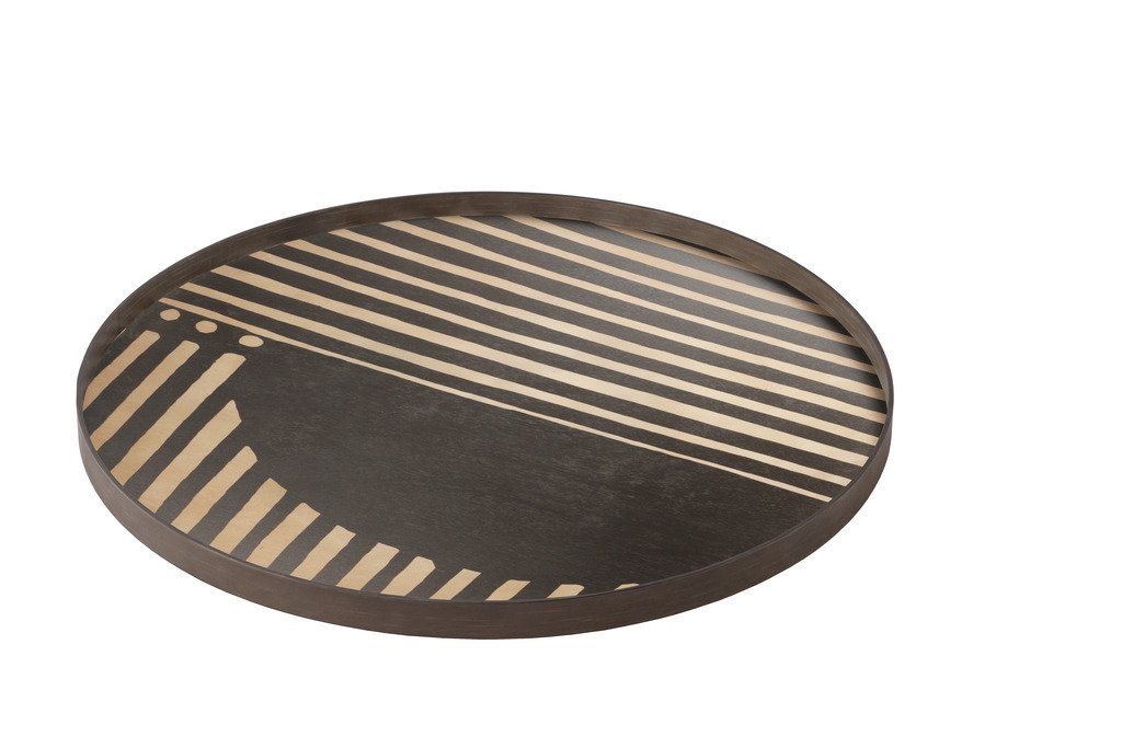 BANDEJA DE MADERA ASYMMETRIC DOT