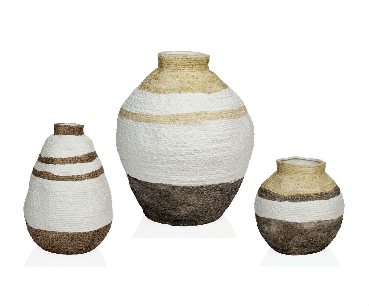 FLORERO CERÁMICA TINAJA GRANDE - CARMAN Showroom