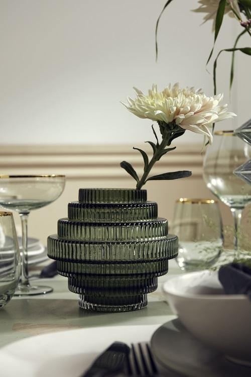 JARRON RILL VIDRIO VERDE CLARO - CARMAN Showroom
