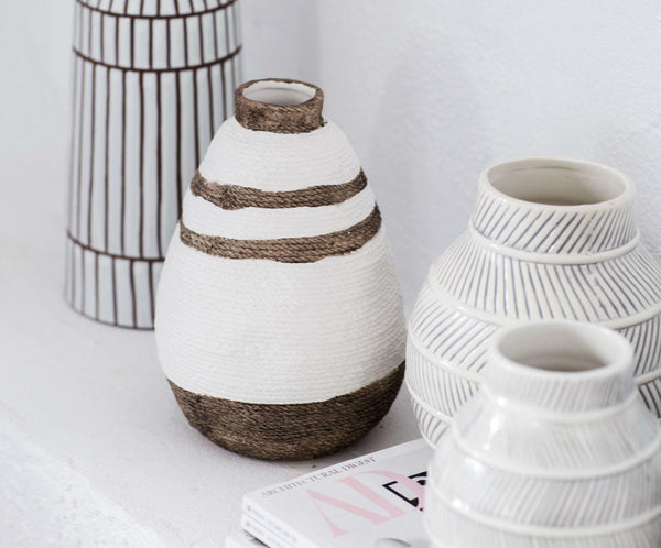 FLORERO CERÁMICA TINAJA - CARMAN Showroom